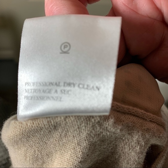 Judith & Charles Sweater Leather Cashmere Blend Sz L (real Sz S/M) Quiet Luxury - Picture 9 of 10